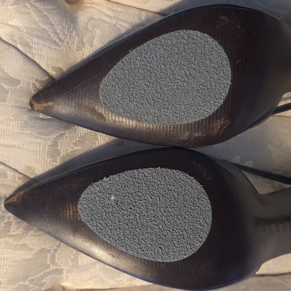 Ralph Lauren Elegant Navy Blue Leather Pumps SZ 8 - Worn Once - Picture 9 of 15